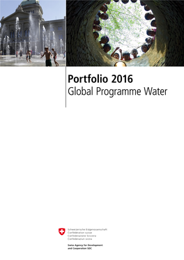 Portfolio 2016 Global Programme Water 2 Table of Contents