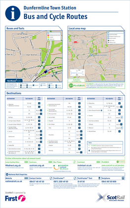 Local Area Map Buses and Taxis Destinations