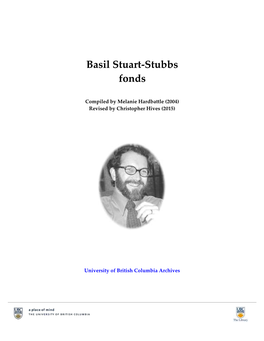 Basil Stuart-Stubbs Fonds