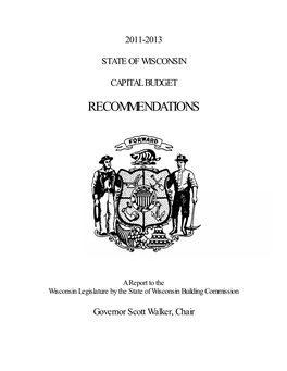 2011-13 State of Wisconsin Capital Budget Recommendations