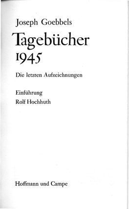 Tagebücher 1945