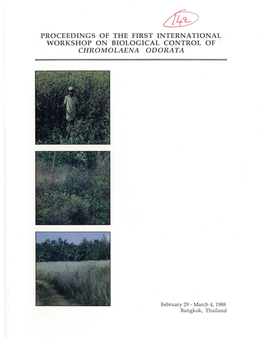 Proceedings of the First International Workshop on Biological Control of Chromolaena Odorata