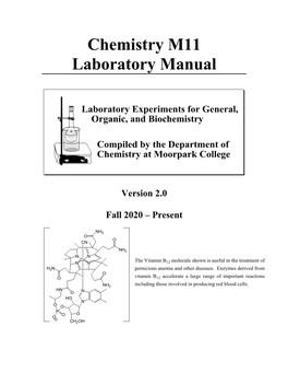 Chemistry M11 Laboratory Manual