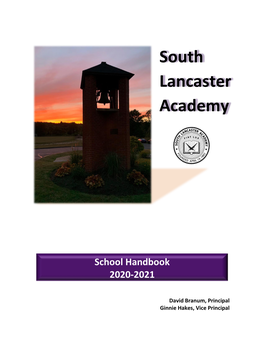 South Lancaster Academy Parent/Student Handbook