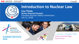 Introduction to Nuclear Law