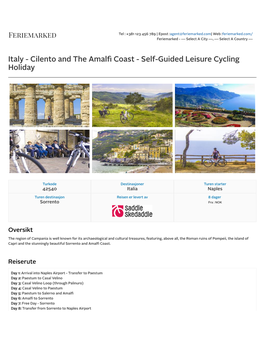 Cilento and the Amalfi Coast