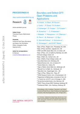 Boundary and Defect CFT: Open Problems and Applications