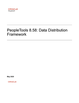 Peopletools 8.58: Data Distribution Framework