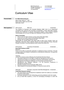 Curriculum Vitae