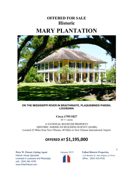 Mary Plantation