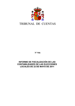 Informe Del Tribunal De Cuentas De Fiscalización De Las Contabilidades