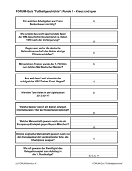 20140929 FORUM-Quiz Fußballgeschichte
