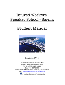 Injured Workers' Speaker School