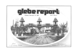 GLEBE REPORT 2 IF YOU HAVE NEWS, Call the Editor at 235-0853 Or Write to the GLEBE REPORT P.O