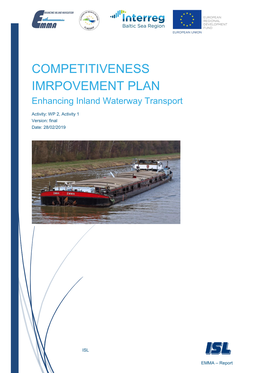 COMPETITIVENESS IMRPOVEMENT PLAN Enhancing Inland Waterway Transport