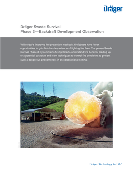 Dräger Swede Survival Phase 3―Backdraft Development Observation