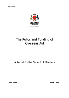 The Policy and Funding of Overseas Aid