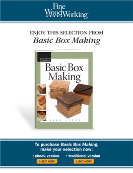 Basic Box Making