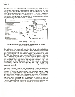 Indian Territory -- 1866- 1889