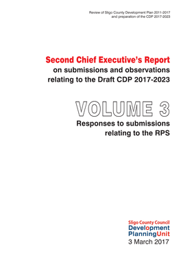 VOLUME 3 Responses to Submissions Relating to the RPS