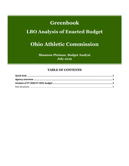 Ohio Athletic Commission