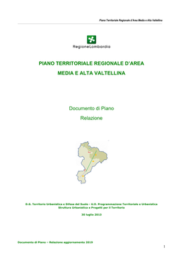 Piano Territoriale Regionale D'area Media E Alta