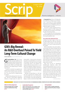 GSK's Big Reveal