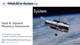 Hubble's Ongoing Monitoring of Solar System Planets & Minor Bodies