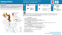 BANGLADESH Date Released: 21St August 2017 Monsoon Floods