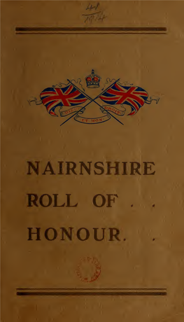 Roll of Honour of Nairnshire