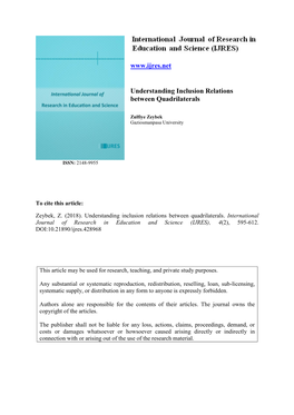 Understanding Inclusion Relations Between Quadrilaterals