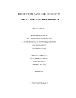 Effect of Pore-Water Surface Tension on Tensile Strength of Unsaturated Sands