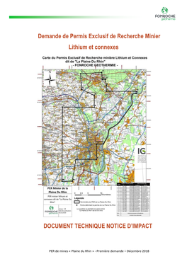 Document Technique : Notice D'impact