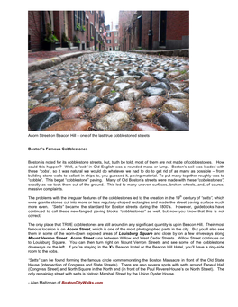 Acorn Street on Beacon Hill – One of the Last True Cobblestoned Streets