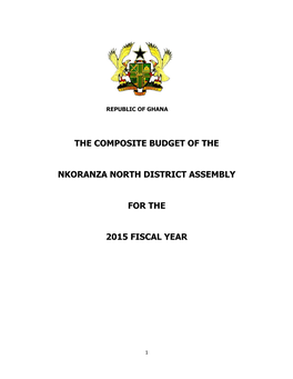 The Composite Budget of the Nkoranza North District Assembly for the 2015