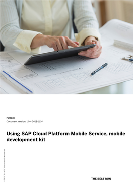 Using SAP Cloud Platform Mobile Service, Mobile Development Kit Company