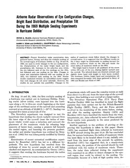 Airborne Radar Observations of Eye Configuration Changes, Bright