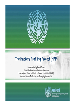 The Hackers Profiling Project (HPP)