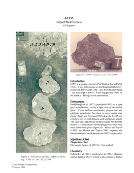 Lunar Sample Compendium, 63335.Pdf