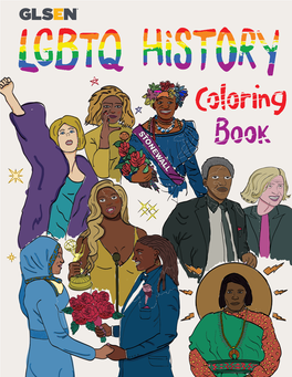 LGBTQ History Coloring Book Features Leaders and Groundbreaking Events in American History That Highlight People with LGBTQ Identities