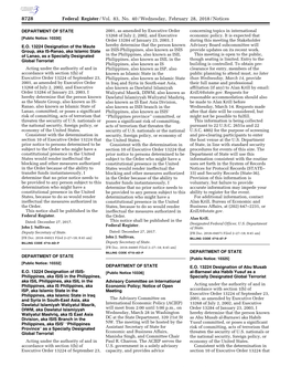 Federal Register/Vol. 83, No. 40/Wednesday, February 28, 2018