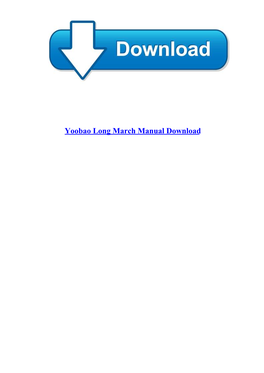 Yoobao Long March Manual Download Yoobao Long March Manual