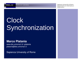 Clock Synchronization