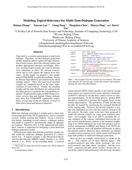 Modeling Topical Relevance for Multi-Turn Dialogue Generation