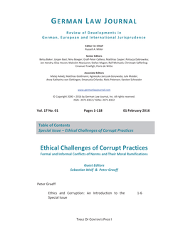 Ethical Challenges of Corrupt Practices