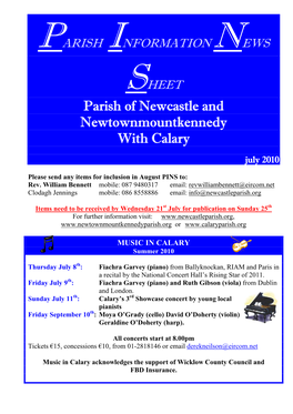 Parish of Newcastle and Newtownmountkennedy with Calary