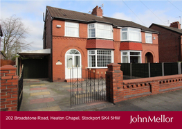 202 Broadstone Road, Heaton Chapel, Stockport SK4 5HW Guide Price £385,000