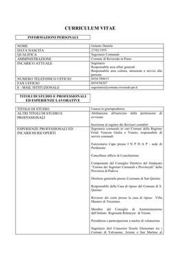 Curriculum Vitae