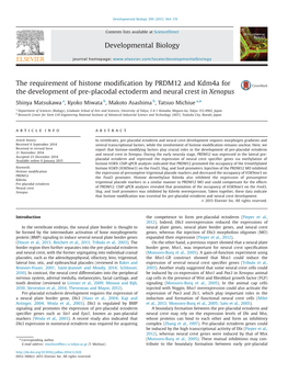 Developmental Biology 399 (2015) 164–176