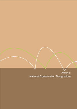 Annex 3 National Conservation Designations